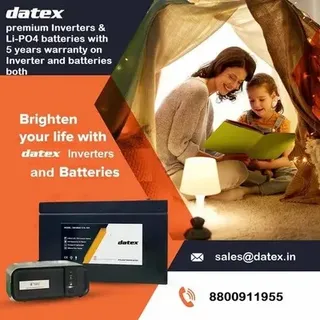 Datex Lithium Inverter Battery, From 1KW to 20KW