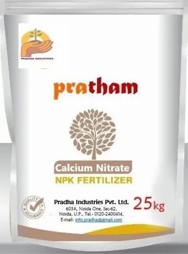 Powder Calcium Nitrate 25kg, For Agriculture Use, 25 Kg Bag