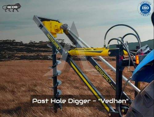 Autocracy Machinery Tractor Post Hole Digger - "Vedhan-120/ Vedhan-150"