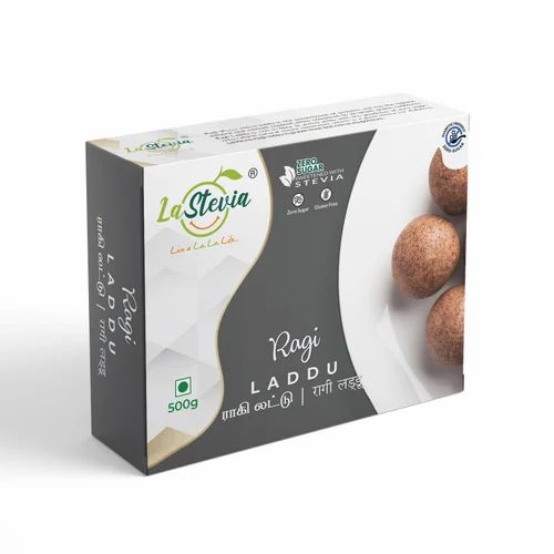 LaStevia Desi Ghee Ragi Laddu 500 gms - Zero Sugar, Packaging Type: Box, Packaging Size: 20 X 15 X 5 Cms