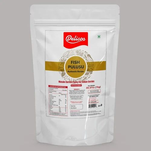 Delicos Fish Curry Gravy Masala, Packaging Size: 1kg, Packaging Type: Packets