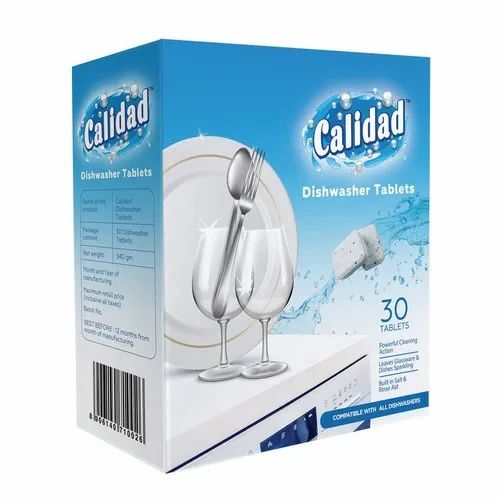 Calidad Dishwasher Tablets All In One Power For More Sparkling Results, 30 Tablets