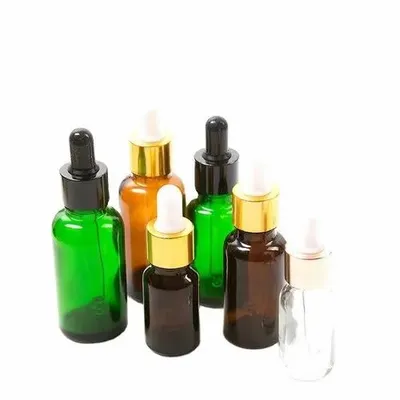 Transparent Glass Essential Oils Bottles