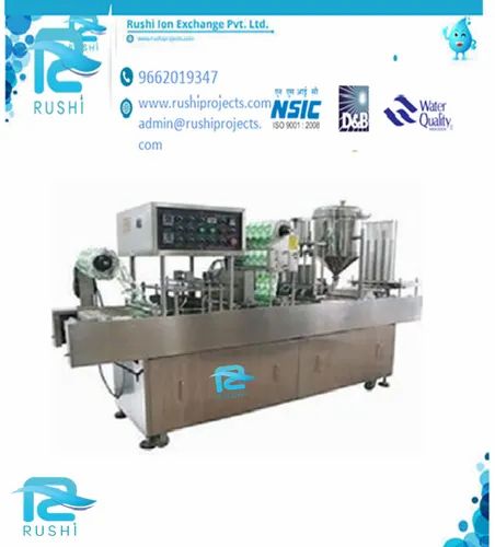 Cup Filler Mineral Water Cap Filling And Sealing Machine, For Liquid