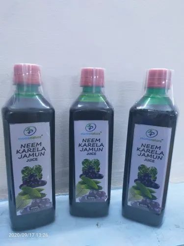 Momsnature Neem Karela Jamun Juice, Packaging Type: Bottle