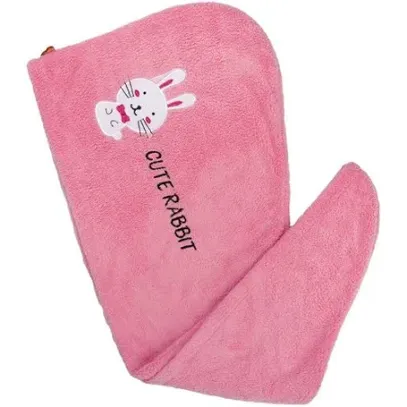 Streak Street Microfiber Hair Wrap Towel- Rosy Rabbit