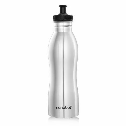 Nanobot Silver Sports Brisk 1000ML SS Water Bottle