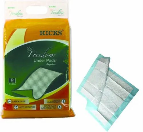 White Diamond Pattern Hicks Care Under Sheets Bed Pads, BP - 01