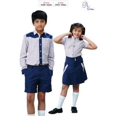 Be Unique Checks Kids Cotton School Uniforms