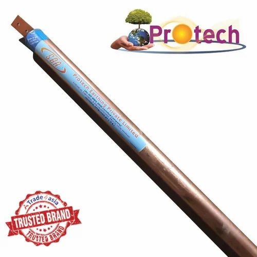 Pepe Type Strip In Pipe Copper Bonded Earthing Electrode, 483000 Cber, 3000 mm