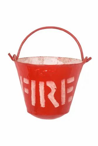 FRP Fire Bucket, Shape: Round, Capacity: 9 Litre