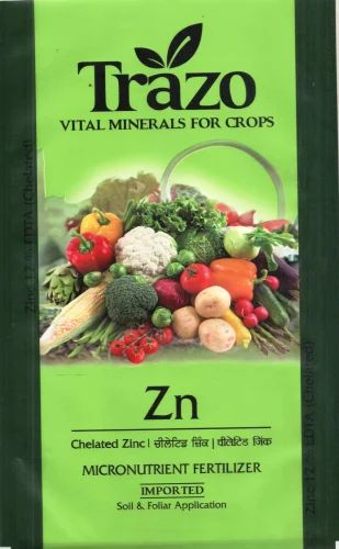 Trazo Zinc EDTA - 12 %, Pack Size: 500 Gm, 100 Gm, For Agriculture