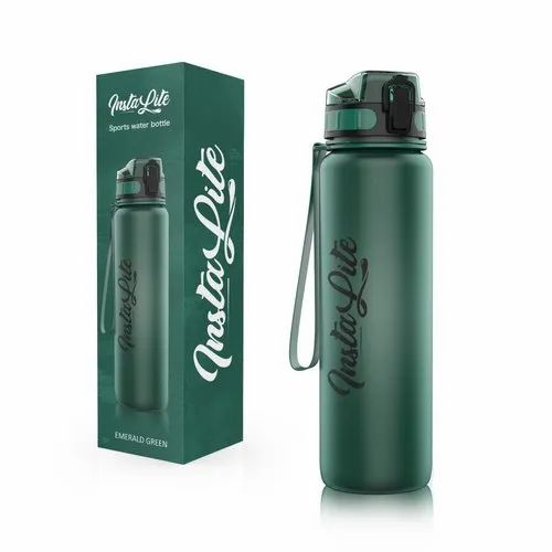Instalite Tritan Plastic Sports Water Bottle, Cylindrical, Capacity: 1 Litre