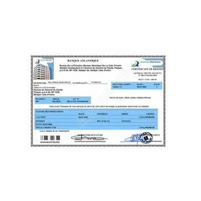 White Paper Fixed Deposit Receipt Printing Service, Location: Maharashtra, Size: Standard