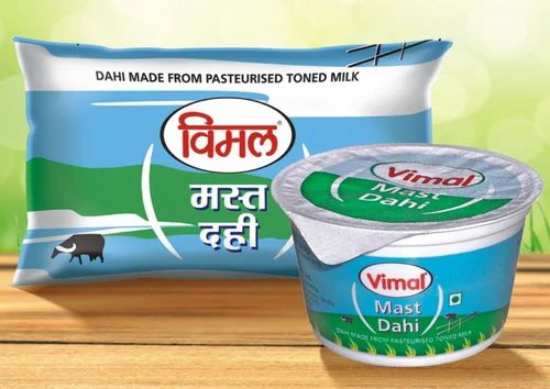 Vimal Pasteurized Dahi ( Curd), Packaging Type: Cup