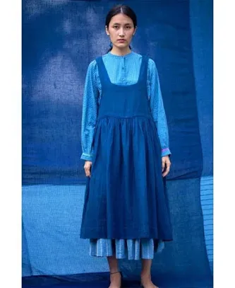 Sukumo Pinafore Dress L-XL / Blue