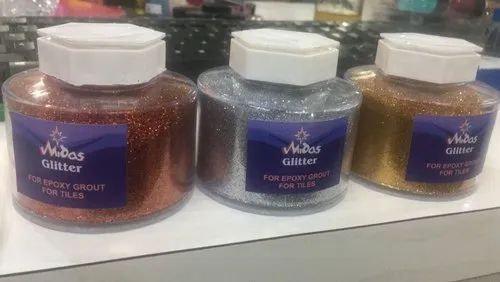 UNIQUE STACKER CONTAINERS OF 56 GMS/ 2 OZ WITH TILE GROUT GLITTER