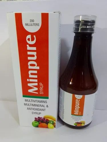 MINPURE Multivitamins Multimineral & Antioxidant Syrup, 200 ml