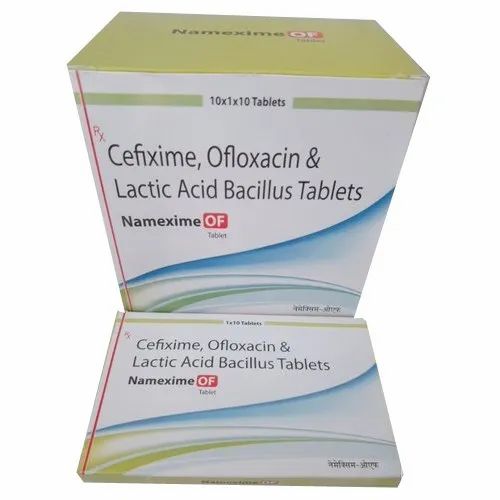 Cefixime Ofloxacin And Lactic Bacillus Tablets, Packaging Type: Blister