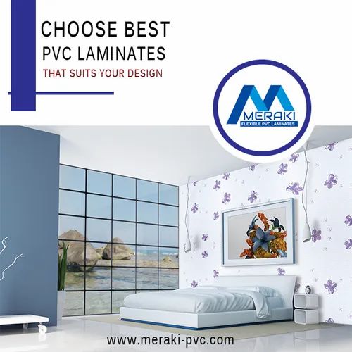Meraki Decorative Surface Coverings PVC Laminates, Thickness: 1.2mm