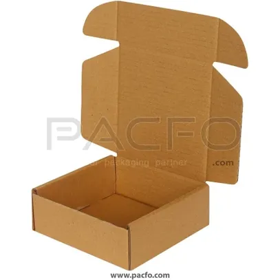 Tuck-in Corrugated Box 6.89x6.5x2.5 Inches (10 Pcs)