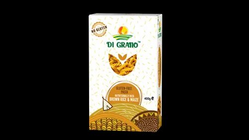 Di Grano Gluten-Free Pasta Nutritionally Rich Brown Rice & Maize, 400g, Packaging Type: Box Pack