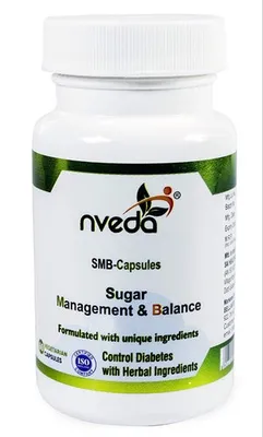 Nveda SMB Capsules for Sugar Management & Balance (60 Capsules) Ayurvedic Formulation