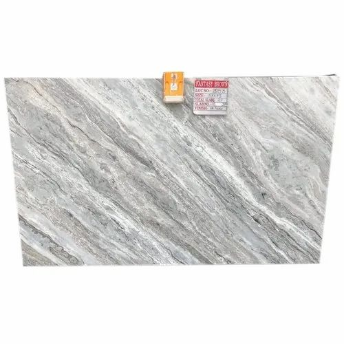 Polished Slab Brown Fantasy Cross Pattern Granite, Thickness: 5-10 mm, for Countertops