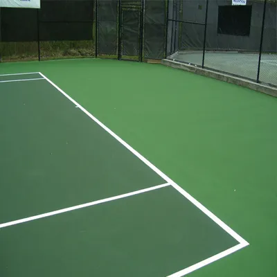 Green Badminton Court Synthetic Surface