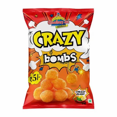 Tomato Crazy Bombs Cheese Balls Snack - Cheesy Blast