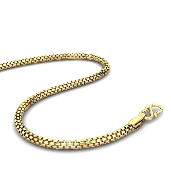 Round Box Gold Chain