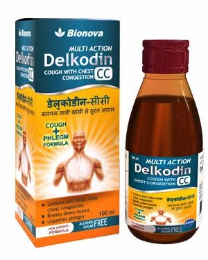 Delkodin CC Cough Syrup, for Wet Cough