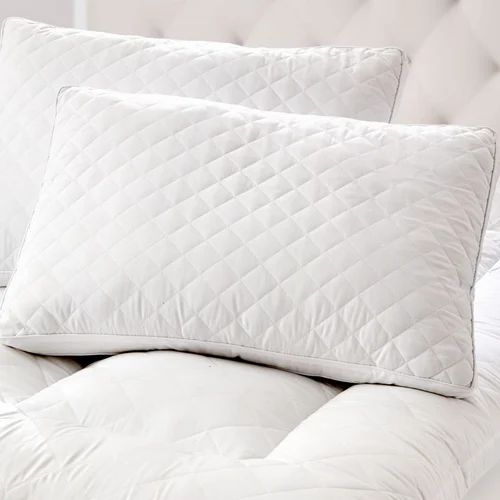 Quilted Pillows By Oyasumi Brand, Peach Finish Fabric, 17x27 Inch