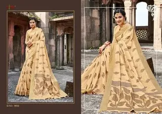 Jute Silk Saree with Blouse Piece, Saree Length: 6.3 m