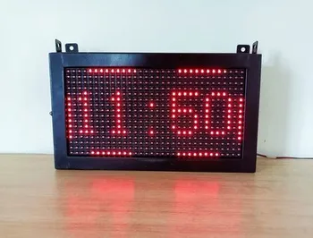 Red Metal Digital Display Clock, Size/Dimension: 0.5 Ft X 1 Ft