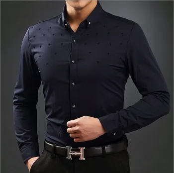 Men Full Sleeve Plain Corporate Shirt