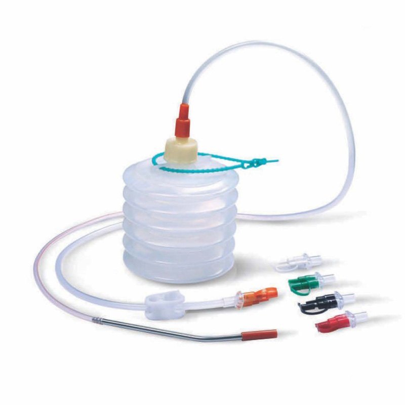 Transparent Close Wound Suction Unit, For Hospital