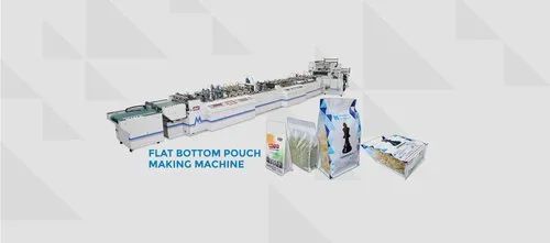 Flat Bottom Pouch Making Machine, For Industrial