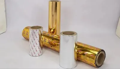 White And Golden BOPP Flexible Laminates