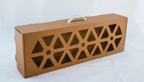 Rectangle Corrugated Brown Packaging Box