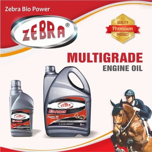 Zebra Biopower Engine Oil 20W40 Multigrade Oil, Packaging Size: 900ml-210 Litre
