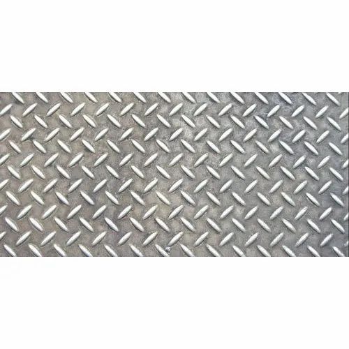 Rectangular Essar Chequered Plate, Thickness: 5- 6 mm