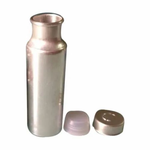 Metallic Grey 25 Ml Conical Aluminium Bottle