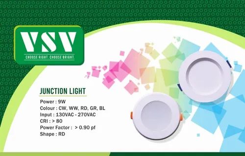 PVC LED Deep Junction Light, For Ceiling Fixtures, Size: 16mm