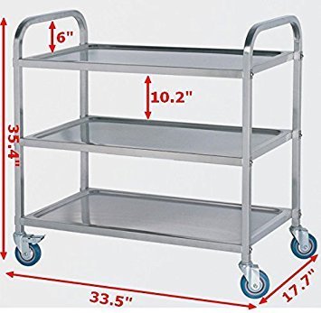 3 Shelf Utility Cart