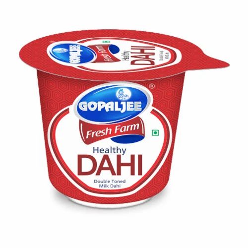 Healthy Double Toned Milk Dahi, Packaging Type: Cup, for Office Pantry