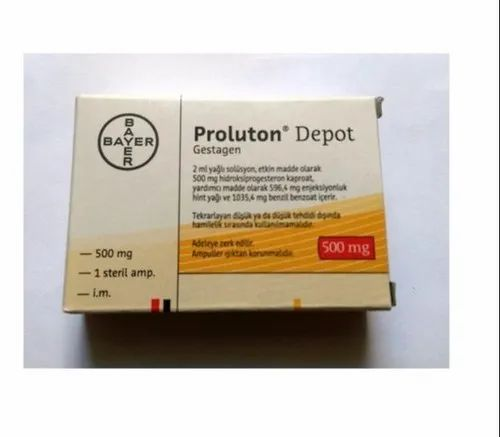 500 mg Proluton Depot Injection, Packaging Size: 2 ml 1 Ampoule/Box