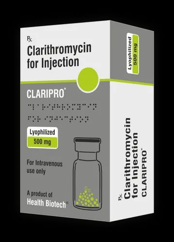 CLARIPRO Allopathic Clarithromycin Injection, For Commercial, 500 mg
