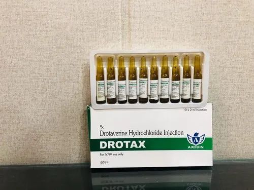 Drotax Drotaverine Hydrochloride Injections, Axodin, 10 X 2 Ml