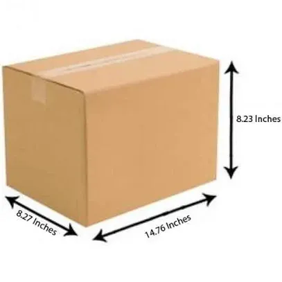 3-ply Corrugated Box 14.76 x 8.27 x 8.23 Inches (10 Pcs)